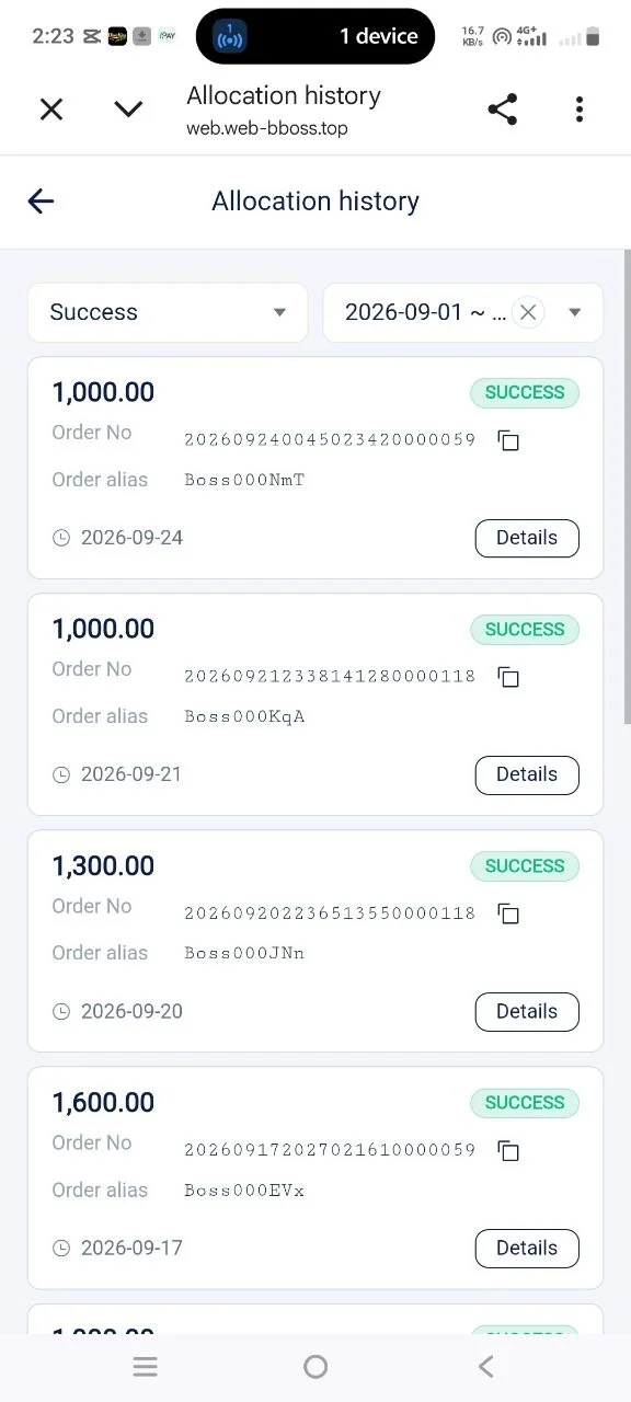 Boss Pay Team - Invitation Link and Level Commissions